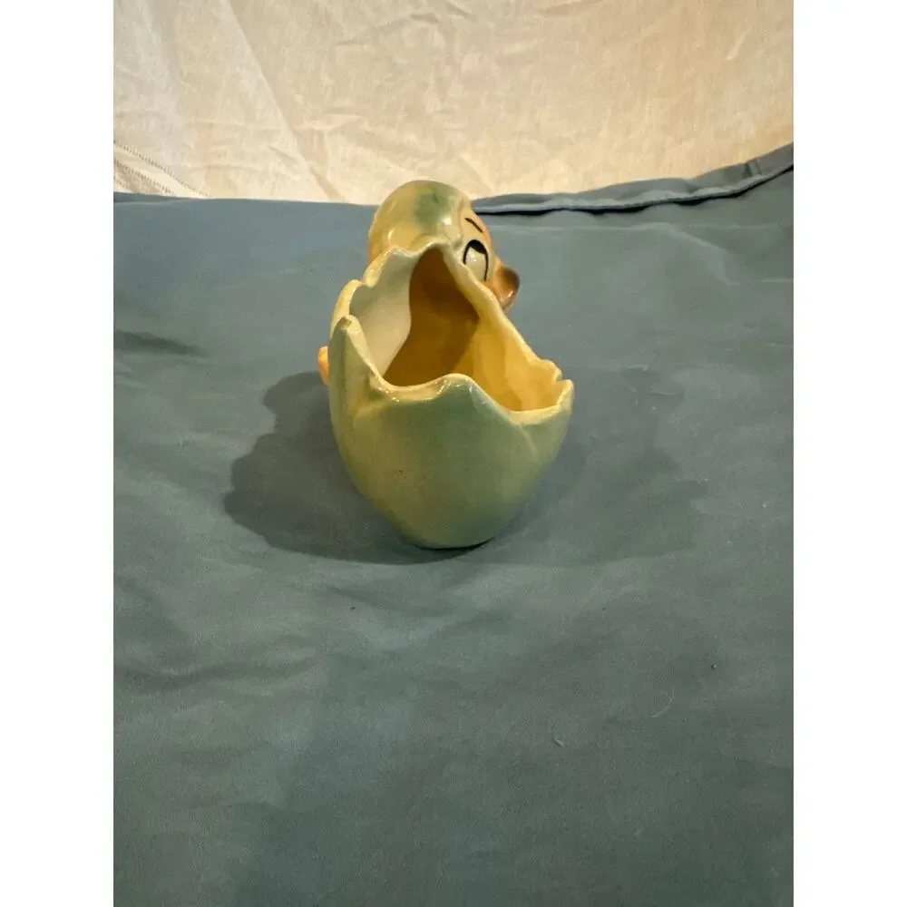 Vintage Shawnee Pottery Duckling and Cracked Egg Planter Mid Century USA Kitsch